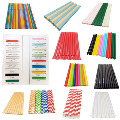 Disposable Colored Plastic Straws PLA PP Biodegradable Compostable Straws